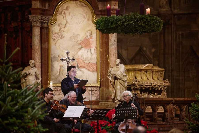 Musicansperformin in the capuchin chruch for christmas