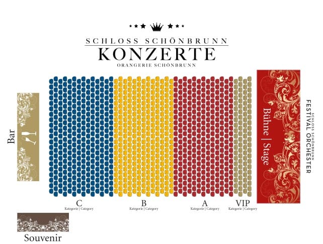 Seating Plan at Schönbrunn Palace